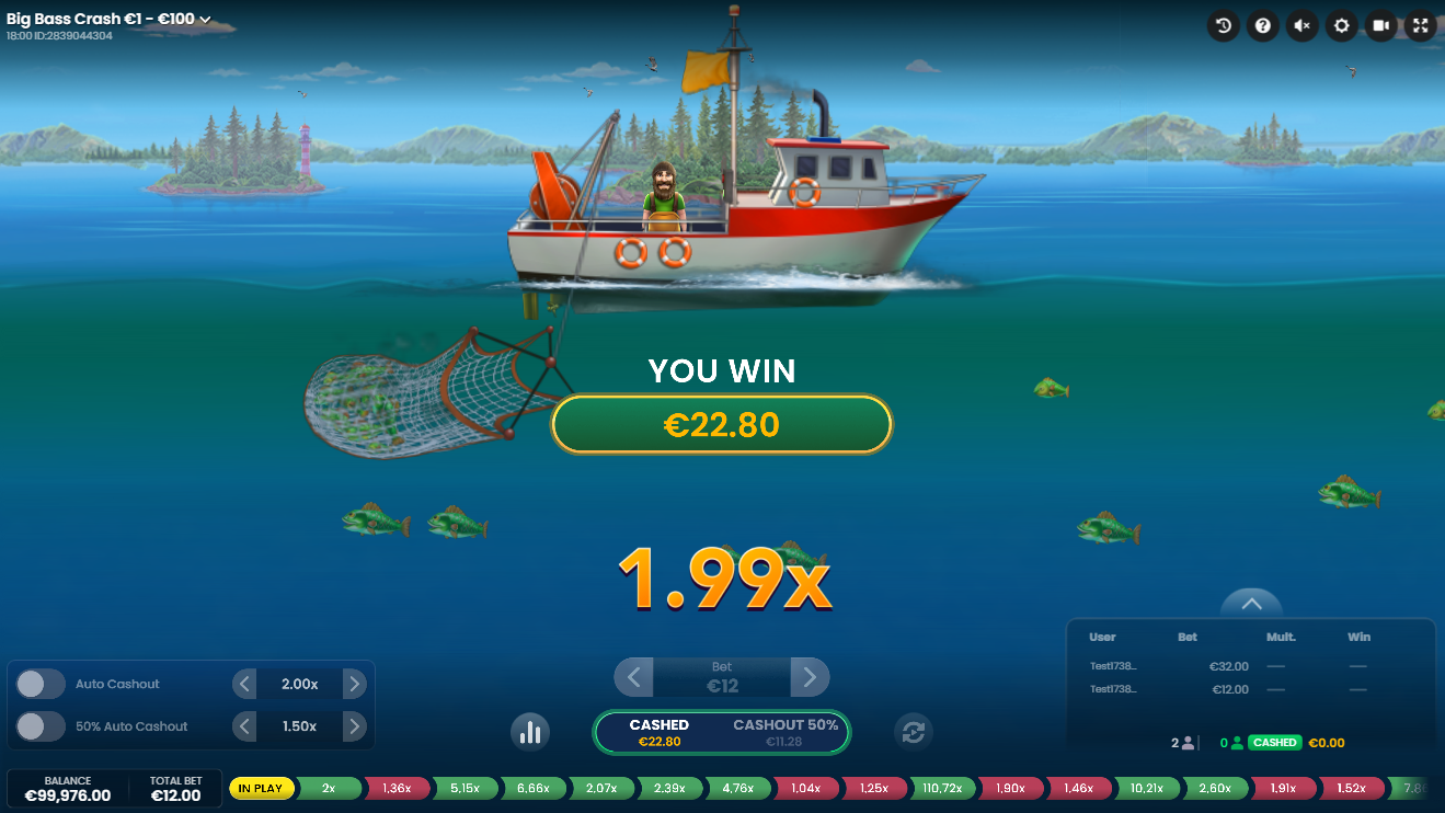 Big Bass Crash κουλοχέρης